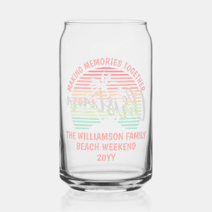 Vaso Con Forma De Lata Viaje de playa tropical retro para familias person