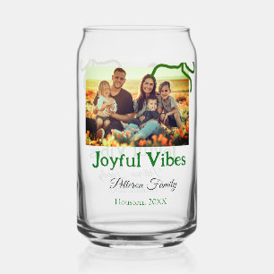 Vaso Con Forma De Lata Vibes alegres de la proa verde añaden el nombre de