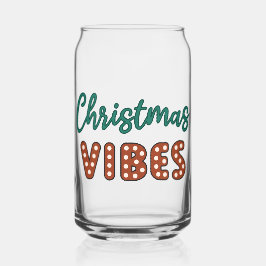 Vaso Con Forma De Lata Vibes de Navidades retro
