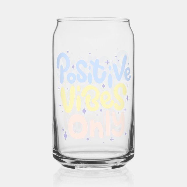 Vaso Con Forma De Lata Vibraciones Positivas Solamente (Anverso)