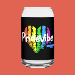 Vaso Con Forma De Lata Vibrant PrideVibe: Brindis con Corazón de Arcoíris