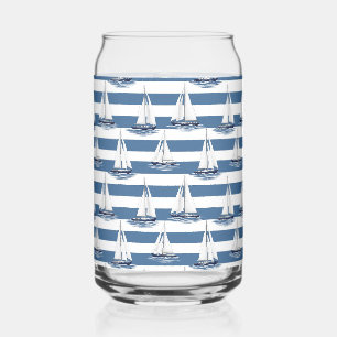 Vaso Con Forma De Lata Vida Costera Océanos Azules