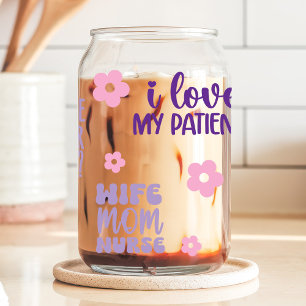 Vaso Con Forma De Lata Vida de Enfermera Floral