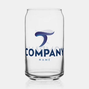 Vaso Con Forma De Lata Vidrio con logotipo de personalizado - Drinkware d