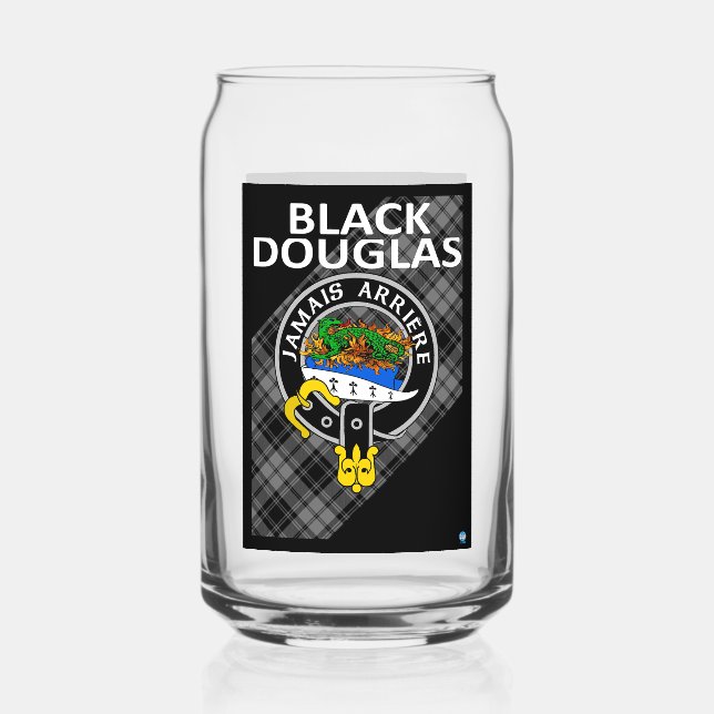 Vaso Con Forma De Lata Vidrio de bebida DOUGLAS NEGRO (Anverso)