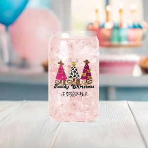 Vaso Con Forma De Lata Vidrio de caña para Navidades de Howdy - Bebida de