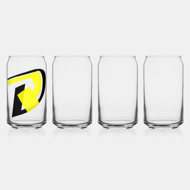 Vaso Con Forma De Lata Vidrio de dirección derecha (Anverso)