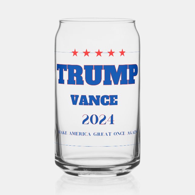 Vaso Con Forma De Lata Vidrio de lata impreso (Anverso)