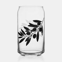 Vidrio de Rama de Olivo Minimalista