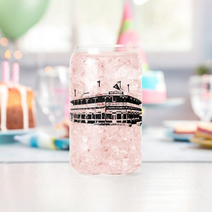 Vaso Con Forma De Lata Vidrio impreso