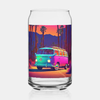 Vaso Con Forma De Lata Vidrio inspirado en Palm Springs