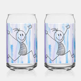 Vaso Con Forma De Lata Vidrio para palo excitado