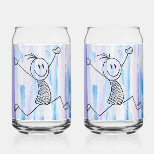 Vaso Con Forma De Lata Vidrio para palo excitado