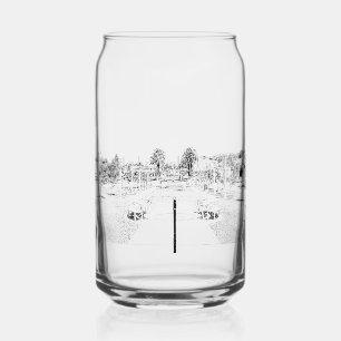 Vaso Con Forma De Lata Vidrio puede beber