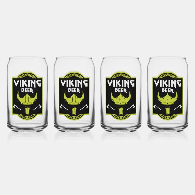 Vaso Con Forma De Lata Viking Beer Drinker (Anverso)