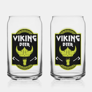 Vaso Con Forma De Lata Viking Beer Drinker