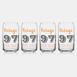 Vaso Con Forma De Lata Vintage edición limitada de 1975 50th Birthday Gif