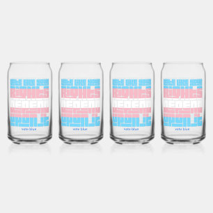 Vaso Con Forma De Lata Vota como si tus derechos trans dependieran de ell
