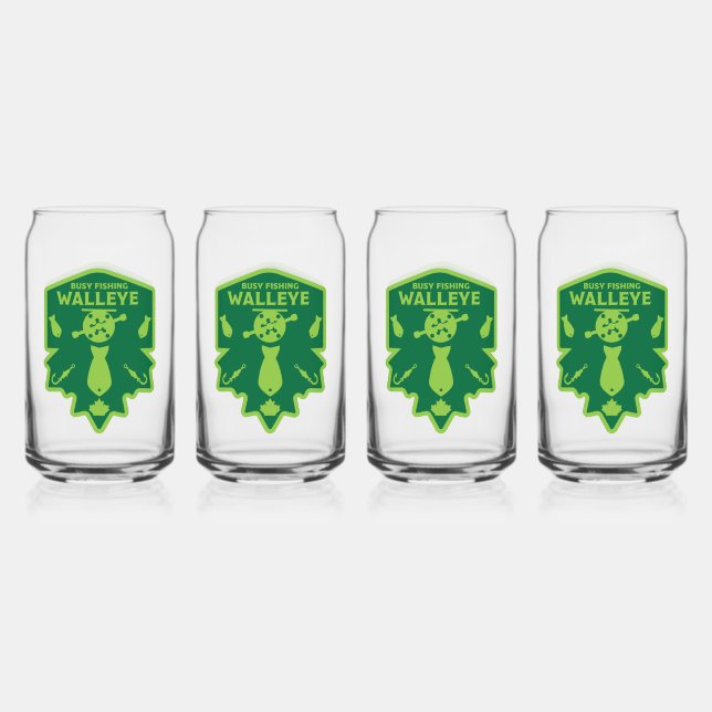 Vaso Con Forma De Lata Walleye Fishing Canada (Anverso)