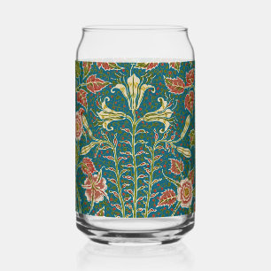 Vaso Con Forma De Lata Walter Crane Vintage Lily y Rosa Floral