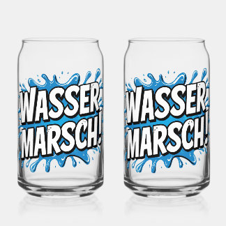 Vaso Con Forma De Lata "Wasser marsch!" Feuerwehr-Humor