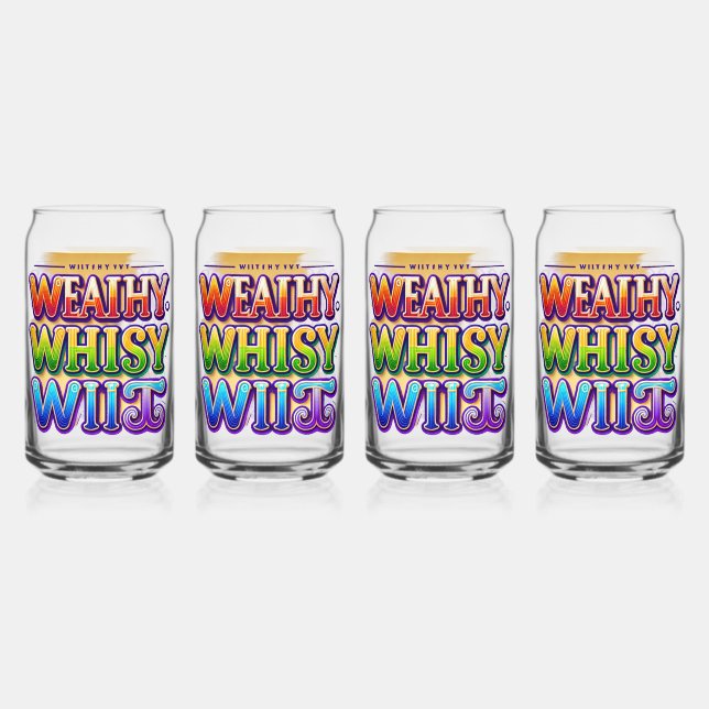 Vaso Con Forma De Lata Wealthy Whimsy Wit (Anverso)
