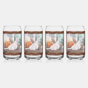Vaso Con Forma De Lata Westie Mirando hacia fuera una ventana