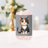 Whimsical Calico Kitten con Cattitude