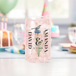 Vaso Con Forma De Lata Whimsical Secret Garden Wildflowers Bouquet