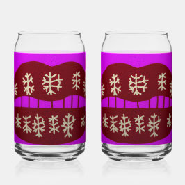 Vaso Con Forma De Lata Winter Holiday Smile