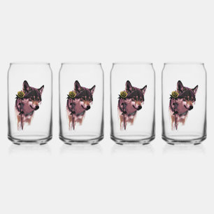 Vaso Con Forma De Lata Wolf Five