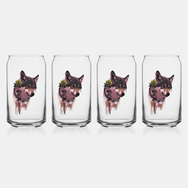 Vaso Con Forma De Lata Wolf Five (Anverso)