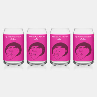 Vaso Con Forma De Lata Woman of Color Meditation