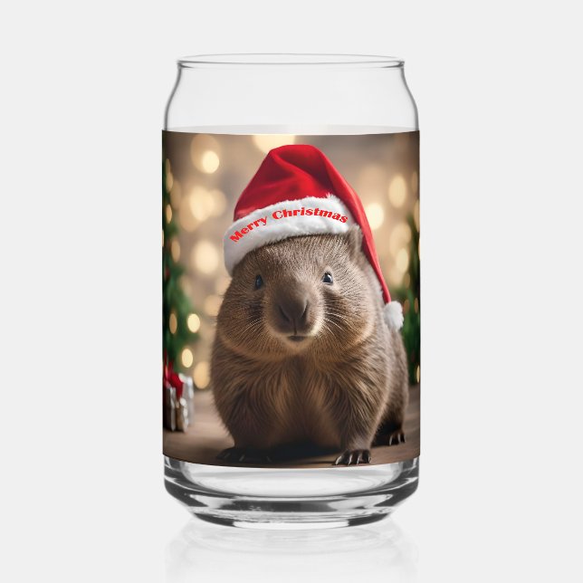 Vaso Con Forma De Lata "Wombat Wonderland: Una noche de Navidades acogedo (Anverso)
