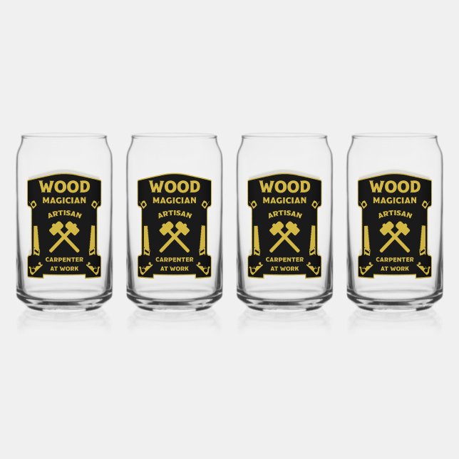 Vaso Con Forma De Lata Wood Magician (Anverso)