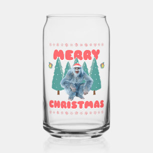 Vaso Con Forma De Lata Yeti Divertido - Feliz Navidad