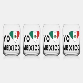 Vaso Con Forma De Lata Yo amo México