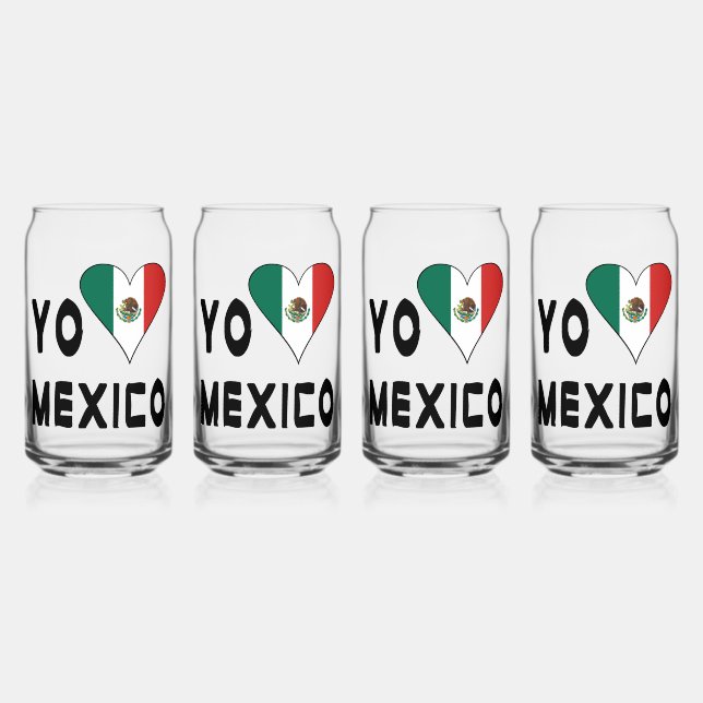 Vaso Con Forma De Lata Yo amo México (Anverso)