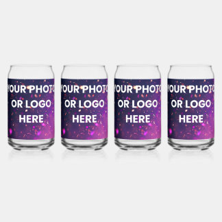 Vaso Con Forma De Lata Your Photo or Logo Here – Personalized Cups & Glas