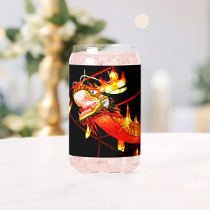 Vaso Con Forma De Lata Zhulong Fuego Dragón 