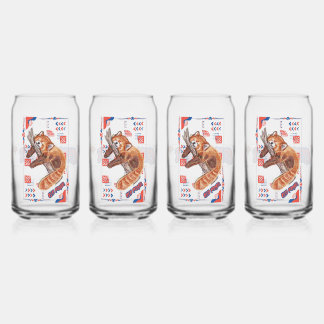 Vaso Con Forma De Lata "Zzz" RED PANDA