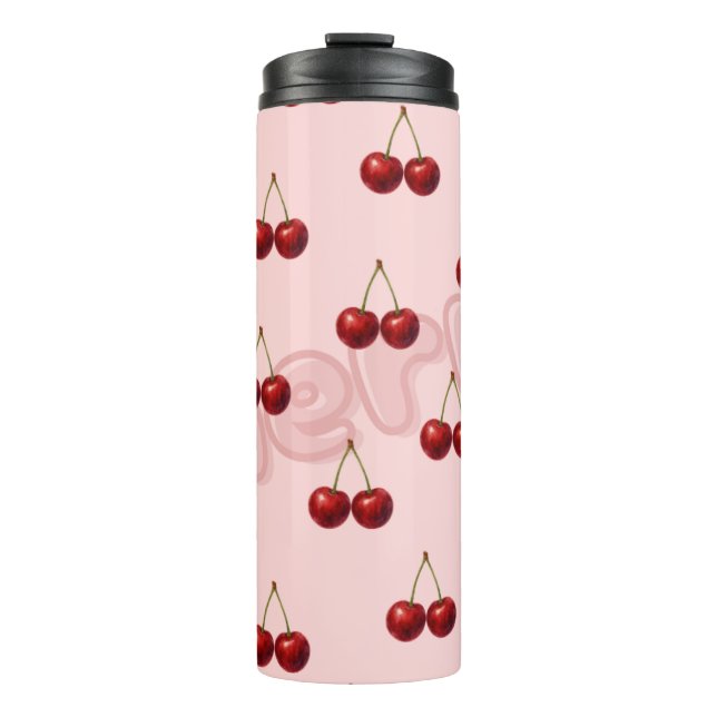 Vaso con patrón de cereza (Anverso)