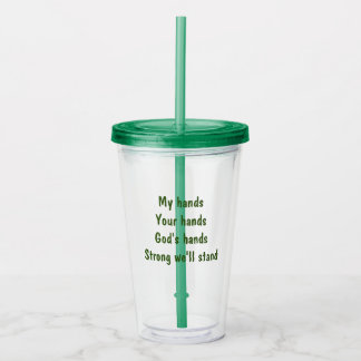 Vaso de acrílico