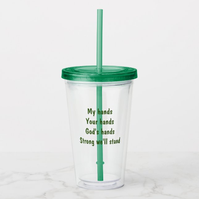 Vaso de acrílico (Anverso)