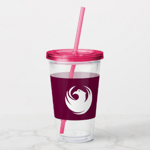 Vaso de acrílico con bandera de la ciudad de Phoen