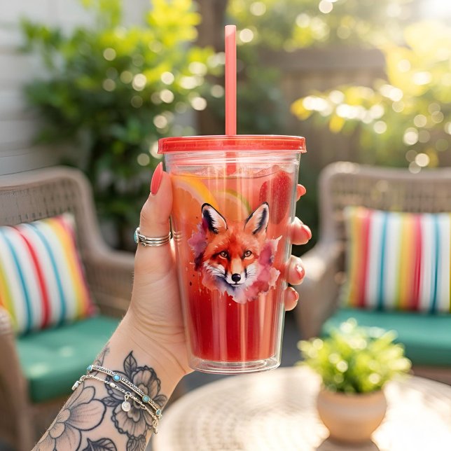 Vaso de Acrílico Fox (Subido por el creador)