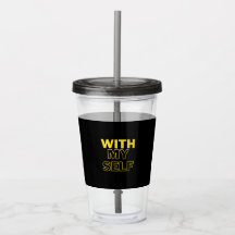 Vaso de acrílico negro