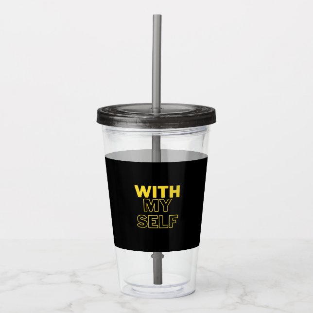 Vaso de acrílico negro (Anverso)