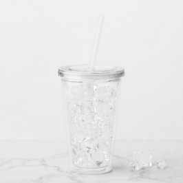 Vaso de Acrílico Transparente de 16 oz para Bebida
