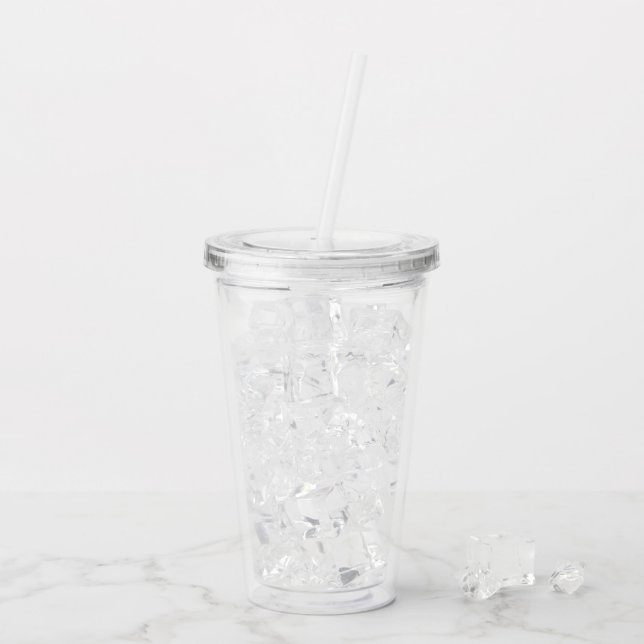 Vaso de Acrílico Transparente de 16 oz para Bebida (Reverso (hielo))